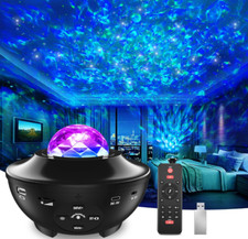 PROIETTORE LAMPADA LUCE NOTTURNA CIELO STELLATO SPEAKER BLUETOOTH LED STELLE RGB