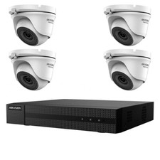 KIT VIDEOSORVEGLIANZA IP POE 2 MPX 4 TELECAMERE DOME HIKVISION