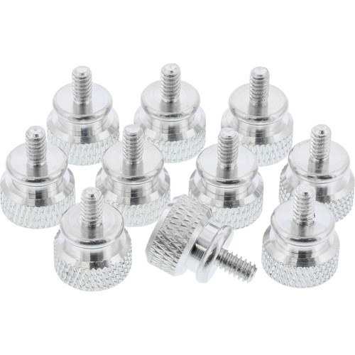 10x viti zigrinate argento - viti,