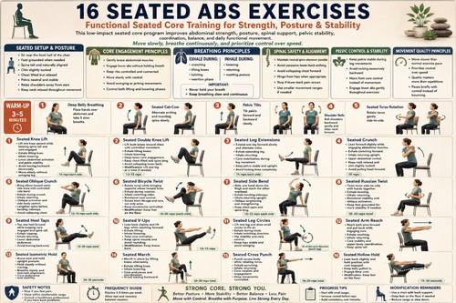 Poster seduti addominali - poster, 16