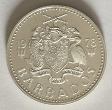 Barbados- 5 Dollari Argento