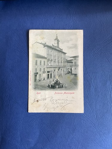 Cartolina rieti palazzo - -,