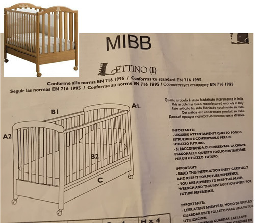 Lettino mibb legno ciliegio - mibb,