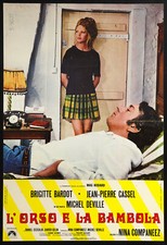 CINEMA-fotobusta L'ORSO E LA BAMBOLA b. bardot, cassel