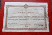 Titolo al Portatore Debito