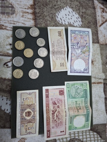Lotto banconote monete con - banconote,