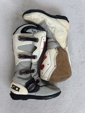 Stivali moto Sidi SRS bianco/argento taglia UK 9,5