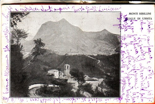 Cartolina ussita fp - ussita,