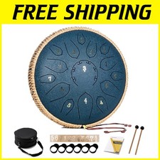 12" Steel Tongue Drum - 15 Note Percussion Instrument