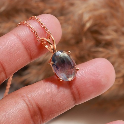 Collana ovale fluorite
