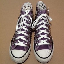 Converse 36 EU 3,5 viola borchie GND.1803 originale