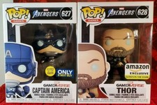 Funko Pop! Captain America #627 GITD &  Thor #628 GITD - Gameverse Exclusives