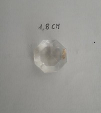 Rosetta Ottagono in Vetro per Goccia, Prismi Ricambio Lampadari Antichi 1,8 cm