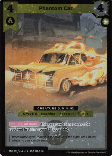 Phantom car reverse holofoil - phantom,