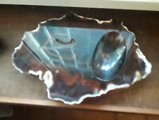 Pietre Naturali: PORTACENERE LASTRA DI PIETRA, GEODE  20 CM, 5 UOVA DI MARMO .