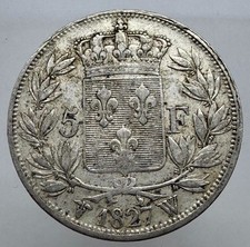 Europa - Francia RE CARLO X - 5  FRANCHI 1827 W Lille Ag.