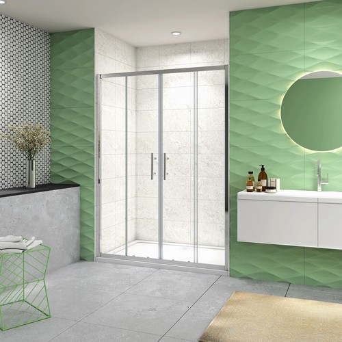 185cm porta doccia nicchia - 185cm,