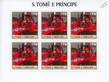 Foglio francobolli auto da