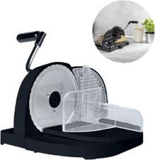 Avilia Affettatrice Manuale per Salumi e Pane con Slitta di Guida, Versatile in 