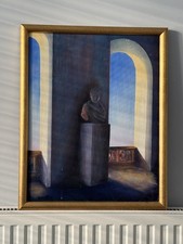 Dipinto olio vintage interno