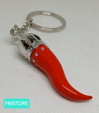 Portachiavi Acciaio Cornetto