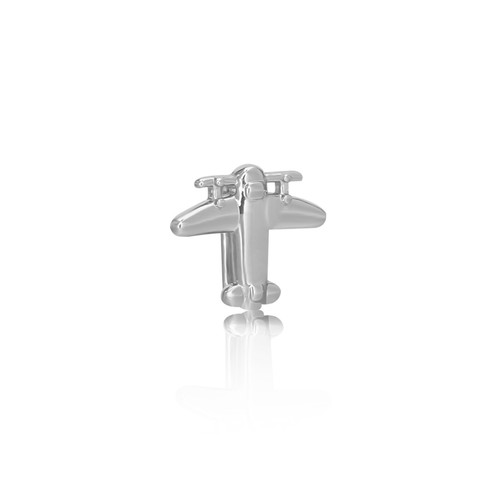 Charm silver aeroplano - silver,