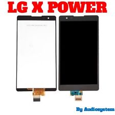 DISPLAY LCD +TOUCH SCREEN per LG X POWER K220 K220N NERO VETRO NUOVO SCHERMO