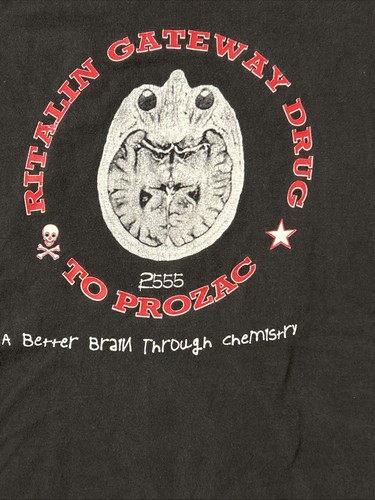 Shirt nera vintage ritalin - t-shirt,
