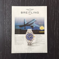 1994 Breitling Chronomat (Concorde) - Original AD Advertising Pubblicità Vintage