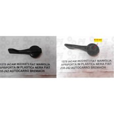Maniglia interna in plastica nera apriporta per Fiat 238, Fiat 242 & Autocarro B