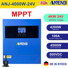 4000W MPPT Inverter Solare Ibrido Off-Grid 24V 100A Pure Sine Wave 500VDC WIFI