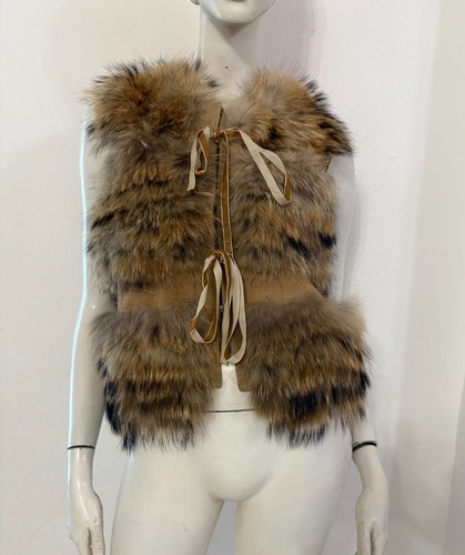 Gilet beige vera - , pelliccia