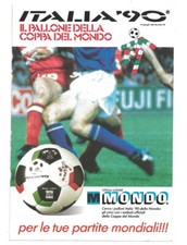 Pubblicità 1989 Pallone da calcio Mondo Italia 90 mascotte CIAO