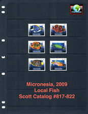 $11,00 Scott Value - 2009 MICRONESIA Pesce Tropicale Sud Pacifico CV MNH NH UMM