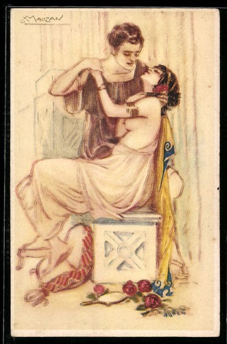 Cartolina artista mauzan - cartolina, d'artista