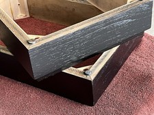 COPPIA RIALZI BASE CABINET KLIPSCH KG4 NERI - RICAMBI VINTAGE MADE IN USA