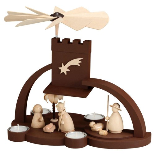 Piramide natale legno - piramide,