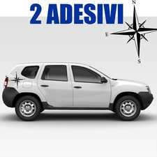 2 adesivi auto rosa dei venti