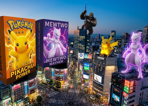 Pikachu mewtwo mayhem - pikachu,