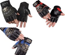 Guanti senza dita punk per