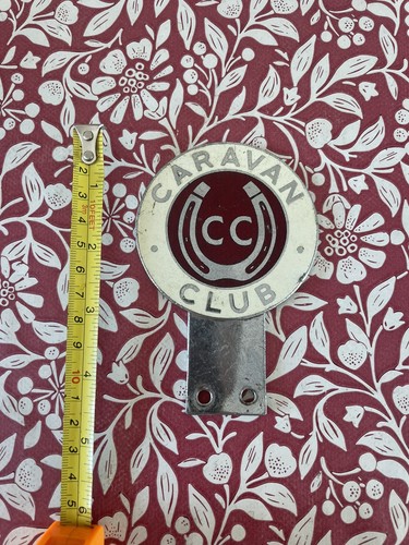 Vintage caravan club car badge - caravan,