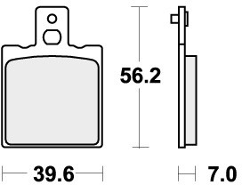 Pastiglie freno posteriori sbs - freno,