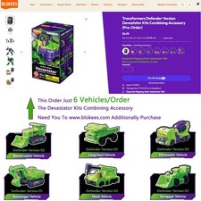 Blokes Transformers G1 Veicolo