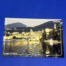LAGO D'ISEO LOVERE CARTOLINA SOUVENIR