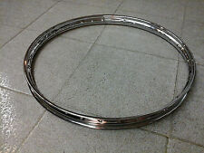 CERCHIO  24 X 1 3/4  IN ACCIAIO CROMATO DA CARRETTO E BICI D'EPOCA 