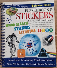 Puzzle book stickers - puzzle, stickers-solve