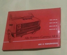 LIBRETTO USO E MANUTENZIONE ALFA ROMEO - GAMMA AR8 - 30AR8 - 35AR8 - 40AR8
