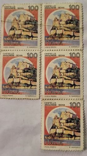 Francobolli 100 lire castello - francobolli,