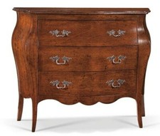 COMO' BOMBATO IN LEGNO 3 CASSETTI VARIE FINITURE EXTRA MANIGLIE ANTICATE 2106