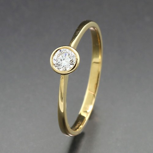 Anello solitario brillante - brillante, in